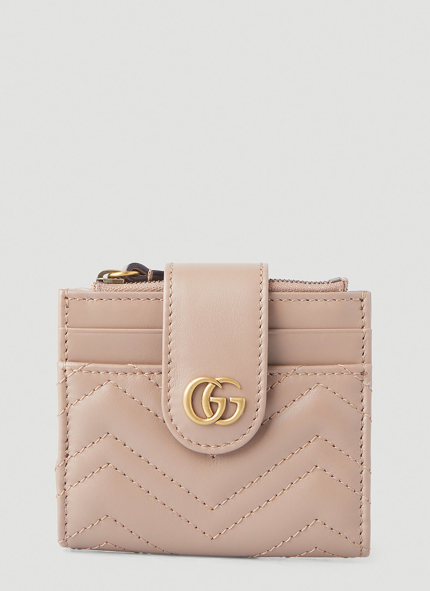 GG Marmont Full-Grain Leather Cardholder