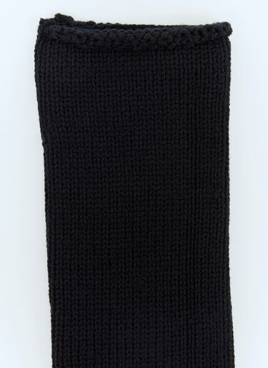 Dries Van Noten Wool Long Cuffs Black dvn0158032