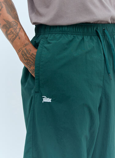 Patta Nylon Track Pants Green pat0156002