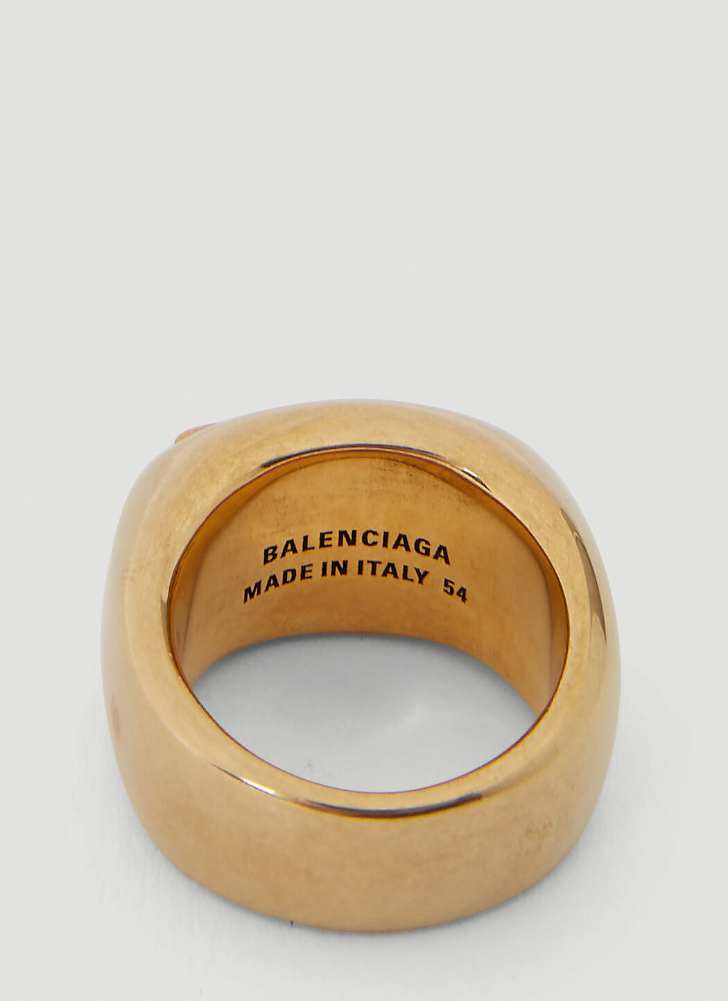 Balenciaga  Icon Signet Ring in Gold Balenciaga