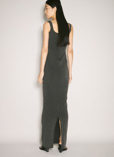 Entire Studios Square Neck Maxi Dress Black ent0257011