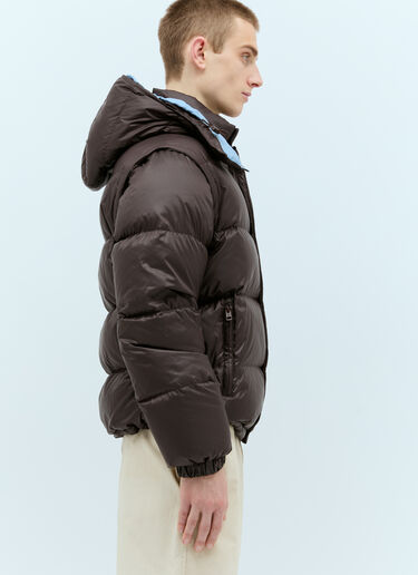 Moncler 사이클론 2-In-1 다운 재킷 브라운 mon0157014