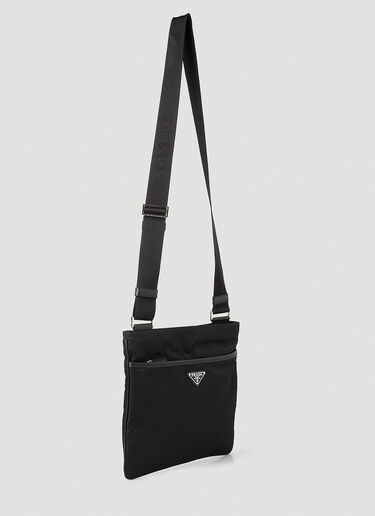 Prada - Re-Nylon Messenger Crossbody Bag in Black Prada