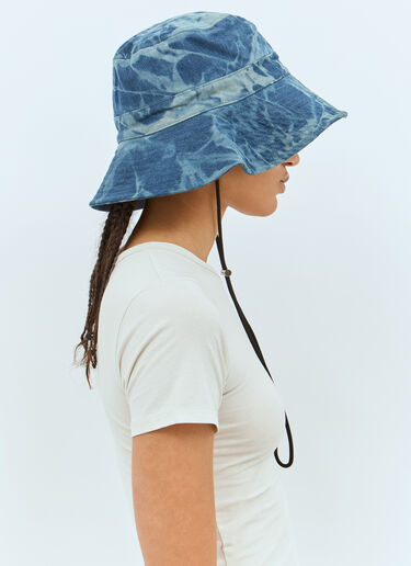 GANNI Fisherman Bucket Hat Blue gan0257064