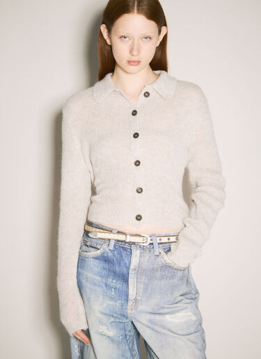 Our Legacy Mazzy Polo Cardigan Beige our0258012