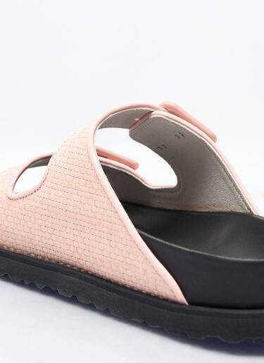 Birkenstock 1774 Arizona Raffia Luxe Sandals Pink brs0258001