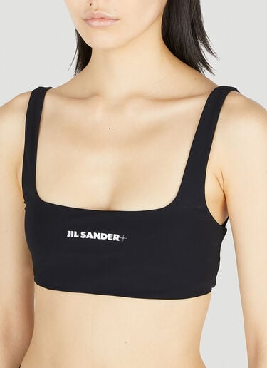 Jil Sander+ 徽标印花比基尼套装 黑色 jsp0251015