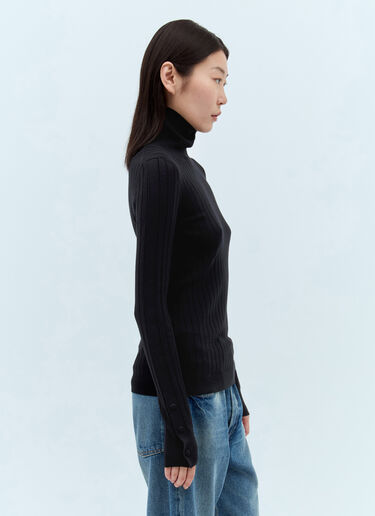 Moncler Wool And Cashmere Sweater Black mon0257055