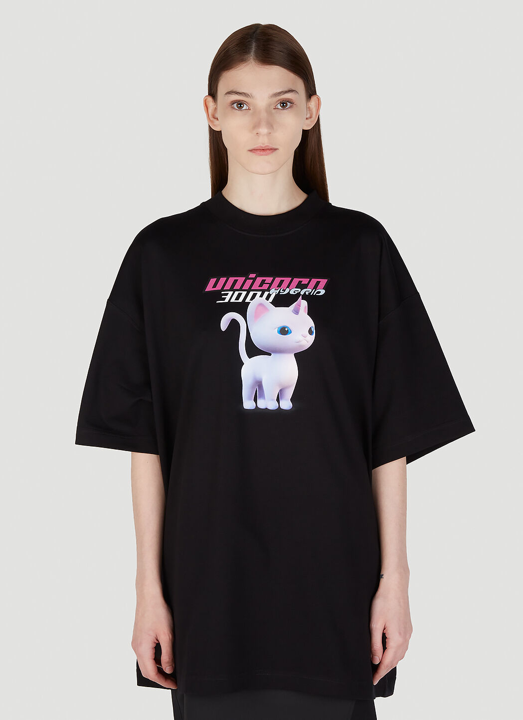 VETEMENTS Everyone Can Be A Unicorn T-Shirt in Black | LN-CC®