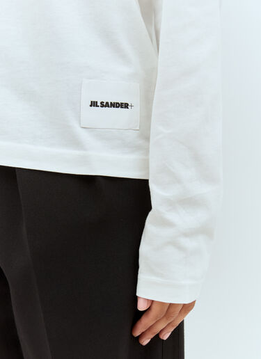 Jil Sander+ Set Of Three Logo Patch T-Shirts White jsp0251020