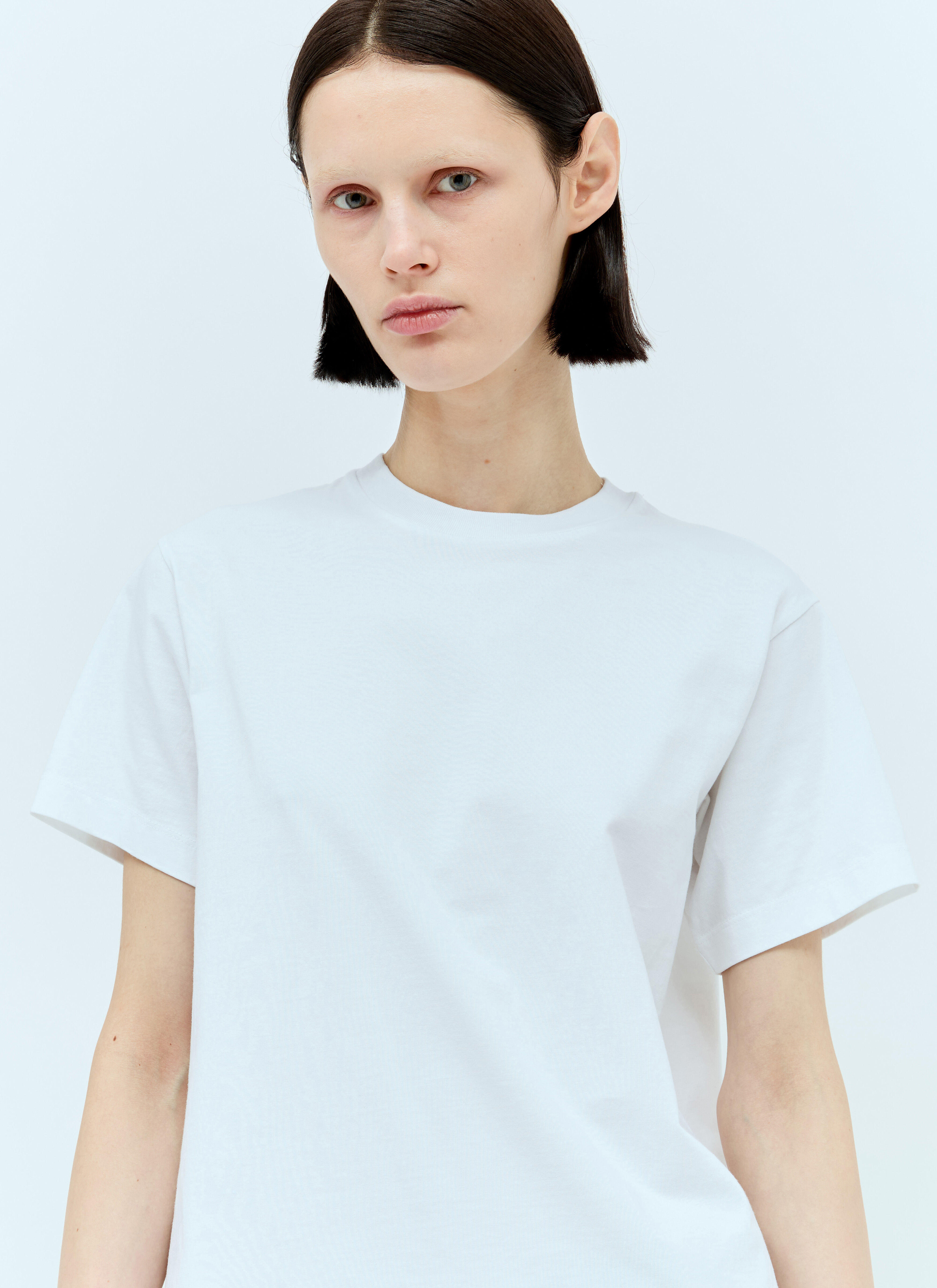 Max Mara Classic Cotton T-Shirt White max0257024