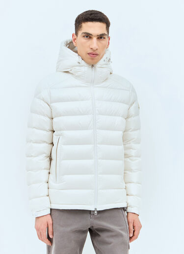 Moncler Besines Short Down Jacket White mon0157001