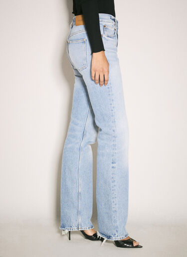 Saint Laurent Low-Rise Straight Jeans Blue sla0257021