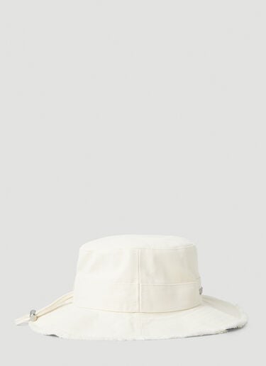 Jacquemus Le Bob Artichaut Bucket Hat in Cream | LN-CC
