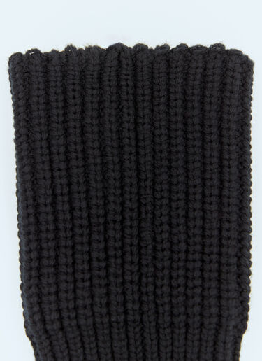 Dries Van Noten Wool Cuffs Black dvn0158034