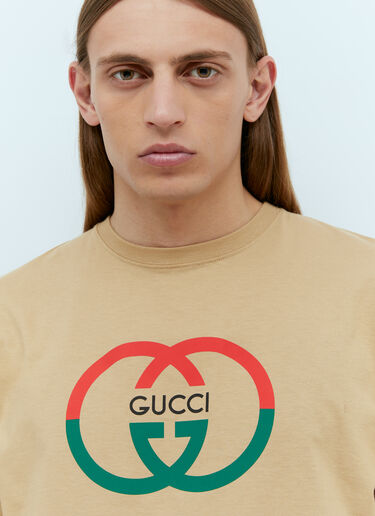 Gucci Interlocking G T-Shirt Beige guc0155057