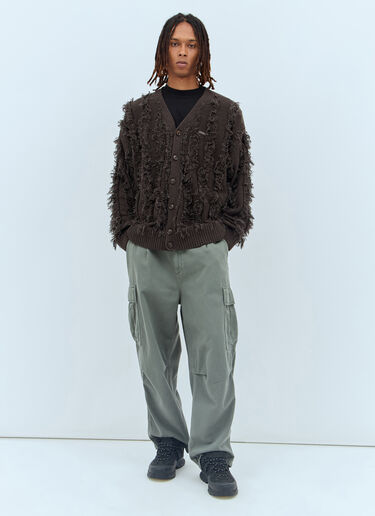 Patta Fringed Knit Cardigan Grey pat0156006