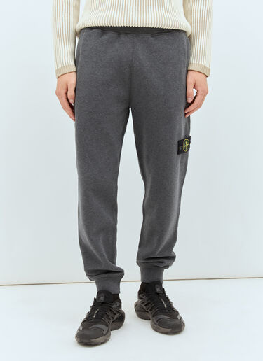 Stone Island Logo Patch Track Pants Grey sto0158052