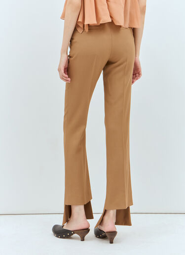 Chloé Boken-Heel Slim Pants Brown chl0257005