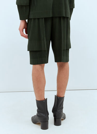 Homme Plissé Issey Miyake Cargo Pleated Shorts Green hmp0157012