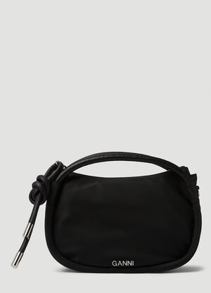 GANNI Mini Knot Handbag Black gan0257053