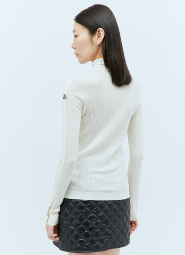 Moncler Wool And Cashmere Sweater White mon0257054