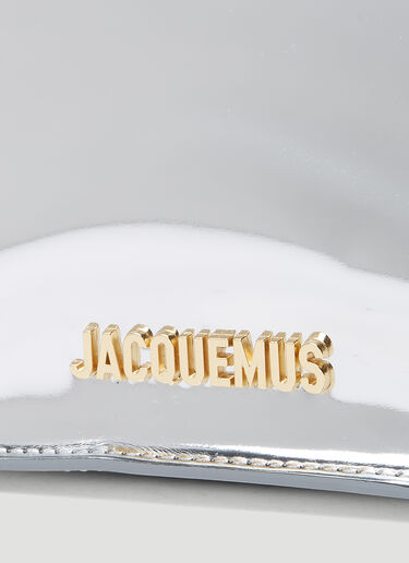 Jacquemus La Pochette Rond Carré Patent Leather Clutch