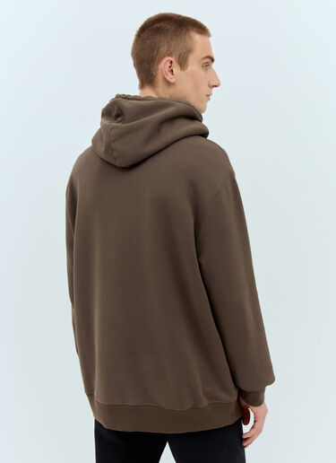 Lanvin Curb Hooded Sweatshirt Brown lnv0157001