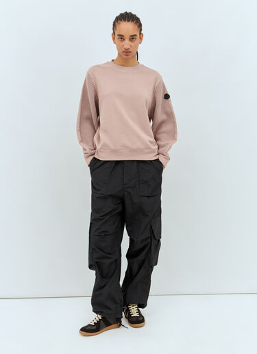 Moncler Wool Panels Sweatshirt Pink mon0257045