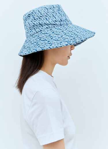 Rabanne Denim Bucket Hat Blue pac0255026