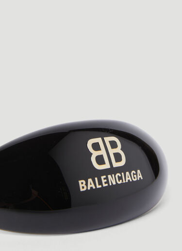 Balenciaga 徽标贴花发夹 黑色 bal0255087