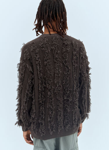 Patta Fringed Knit Cardigan Grey pat0156006