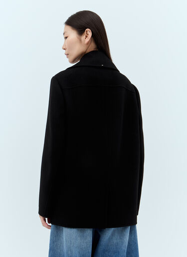 Sportmax Cocoon-Fit Pea Coat Black spx0257009