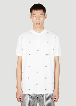 Brain Dead Graphic Embroidery Polo Shirt Multicolour bra0156015