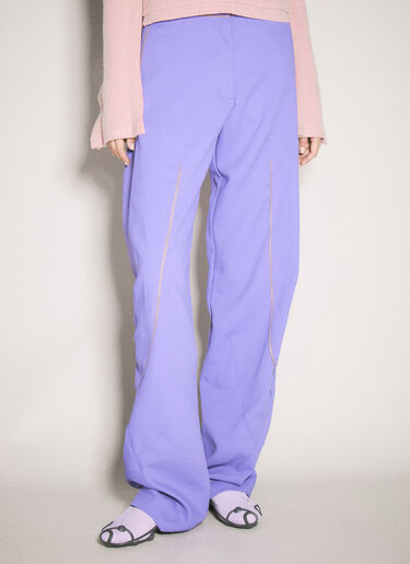 Kiko Kostadinov Hina Pleat Pants Purple kko0254001