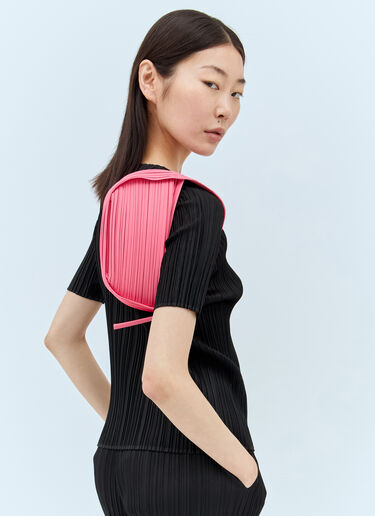 Pleats Please Issey Miyake 플리츠 하프문 핸드백 핑크 plp0256005