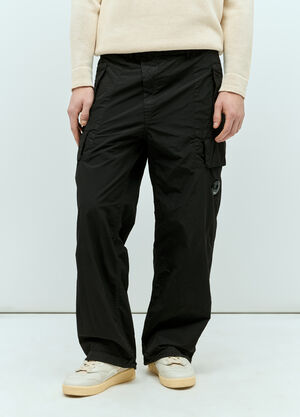 C.P. Company Flatt Nylon Cargo Pants Cream pco0157004