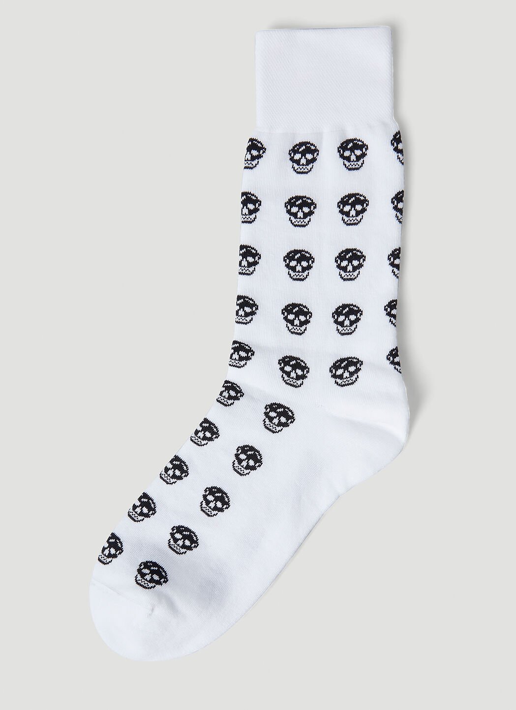 Alexander McQueen Skull Motif Socks White amq0148033