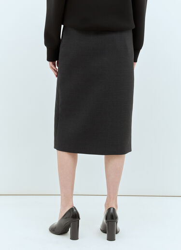 Gucci Wool Pencil Skirt Grey guc0257015