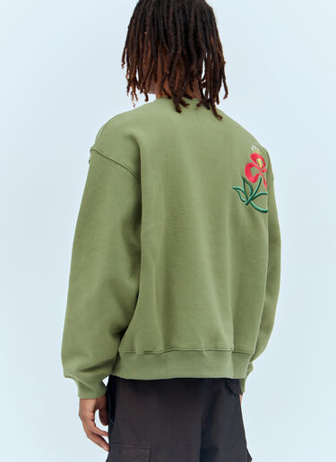 Patta Flowers Crewneck Sweatshirt Green pat0156008