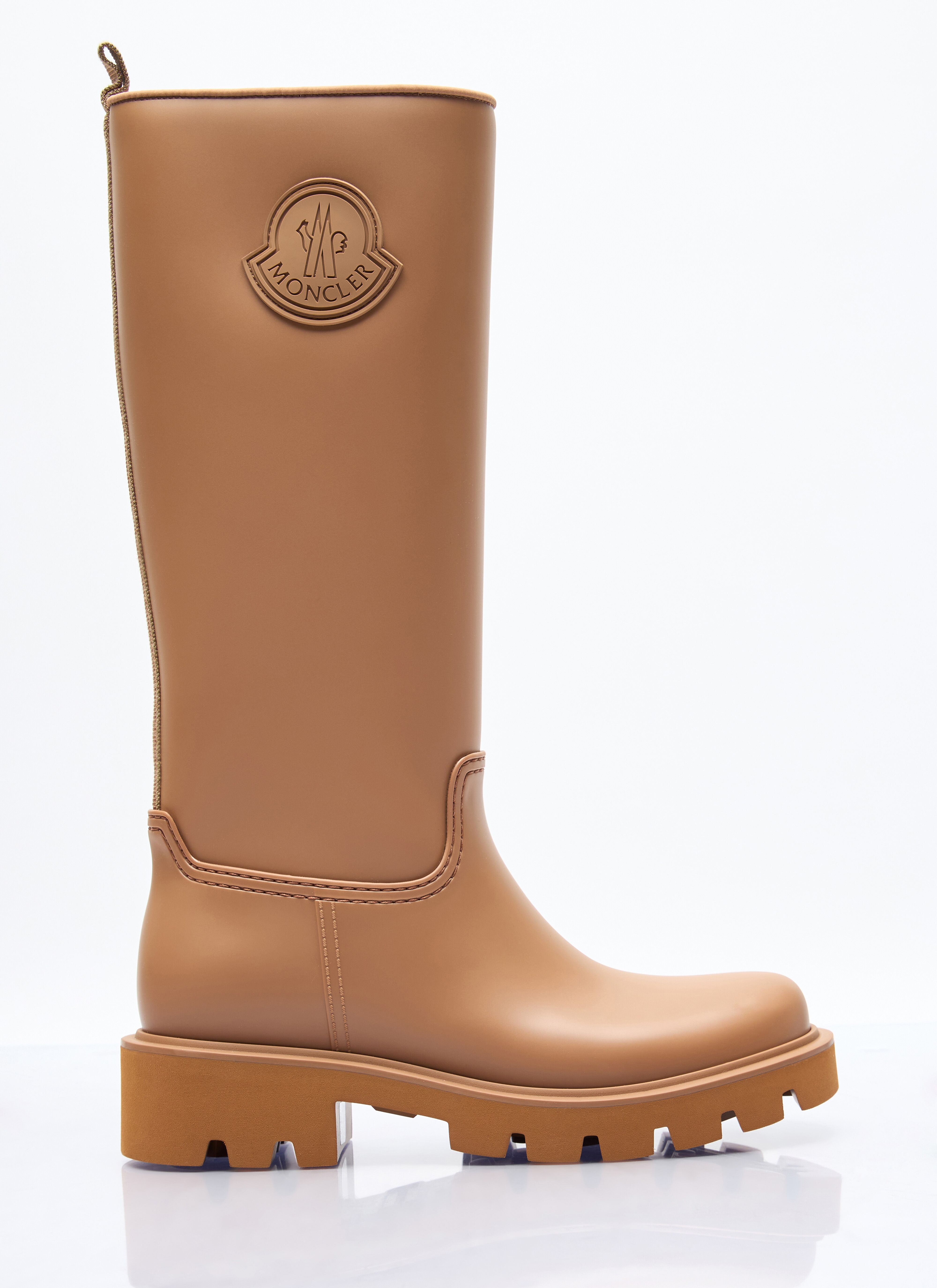 Moncler Kickstream High Rain Boots Camel mon0257001