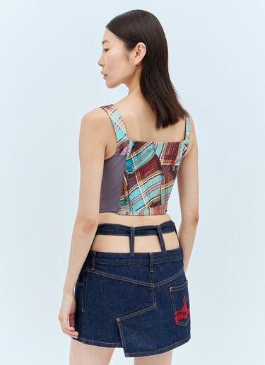 Vivienne Westwood 프린트 클래식 코르셋  블루 vvw0257024