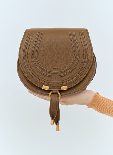 Chloé Marcie Small Saddle Bag Brown chl0257021