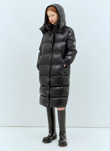 Moncler Cavettaz Long Down Coat Black mon0258020