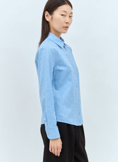 Gucci Interlocking G Shirt Blue guc0257034