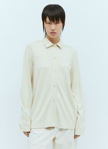 TOTEME Jersey Button Shirt Beige tot0256019