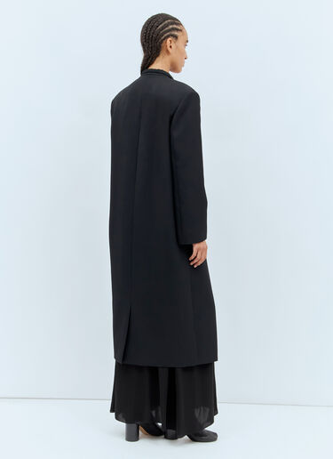 The Row Indra Wool Coat Black row0257006