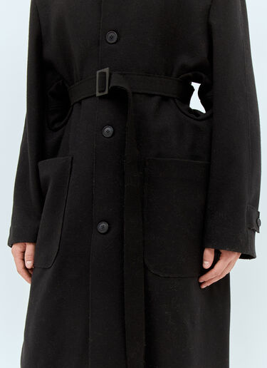 Walter Van Beirendonck Tunnel Maxi Coat Black wlt0158002