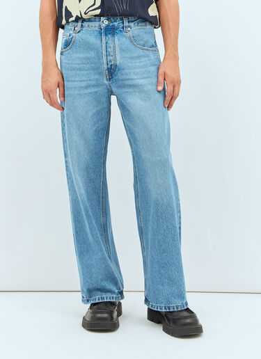 Jacquemus Le de-Nimes Large Jeans Blue jac0158007