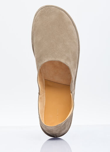 The Row Canal Slip On Shoes Khaki row0156015